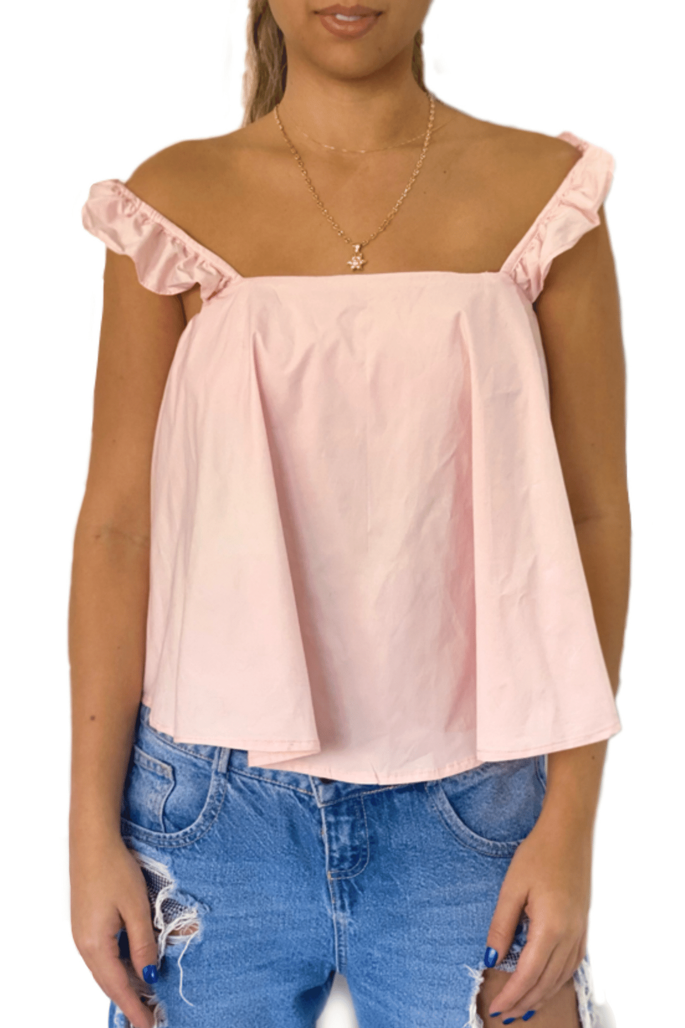 Ruffle-top-ropa-ecologica-sostenible-en-colombia-medellin-hombre-slow-fashion-tiendas-tops-to-wear-and-with-leggings-without-sleevestops-without-backs-crop-top-bershka-tank-paragon-sport-bra-moda-lish-clothing-rosada-2